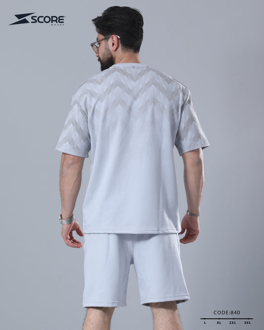 شورت قطن و تيشرت قطن 840 oversize طقم