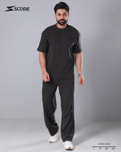 بنطلون قطن و تيشرت قطن 838 oversize طقم