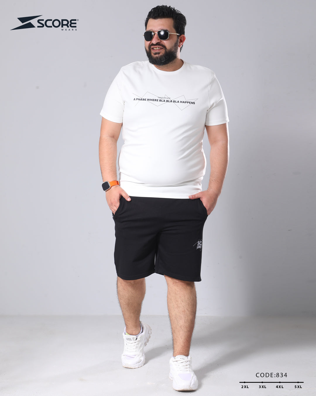 شورت قطن و تيشرت قطن 834 BIG SIZE