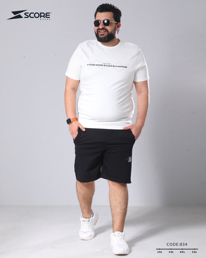 شورت قطن و تيشرت قطن 834 BIG SIZE
