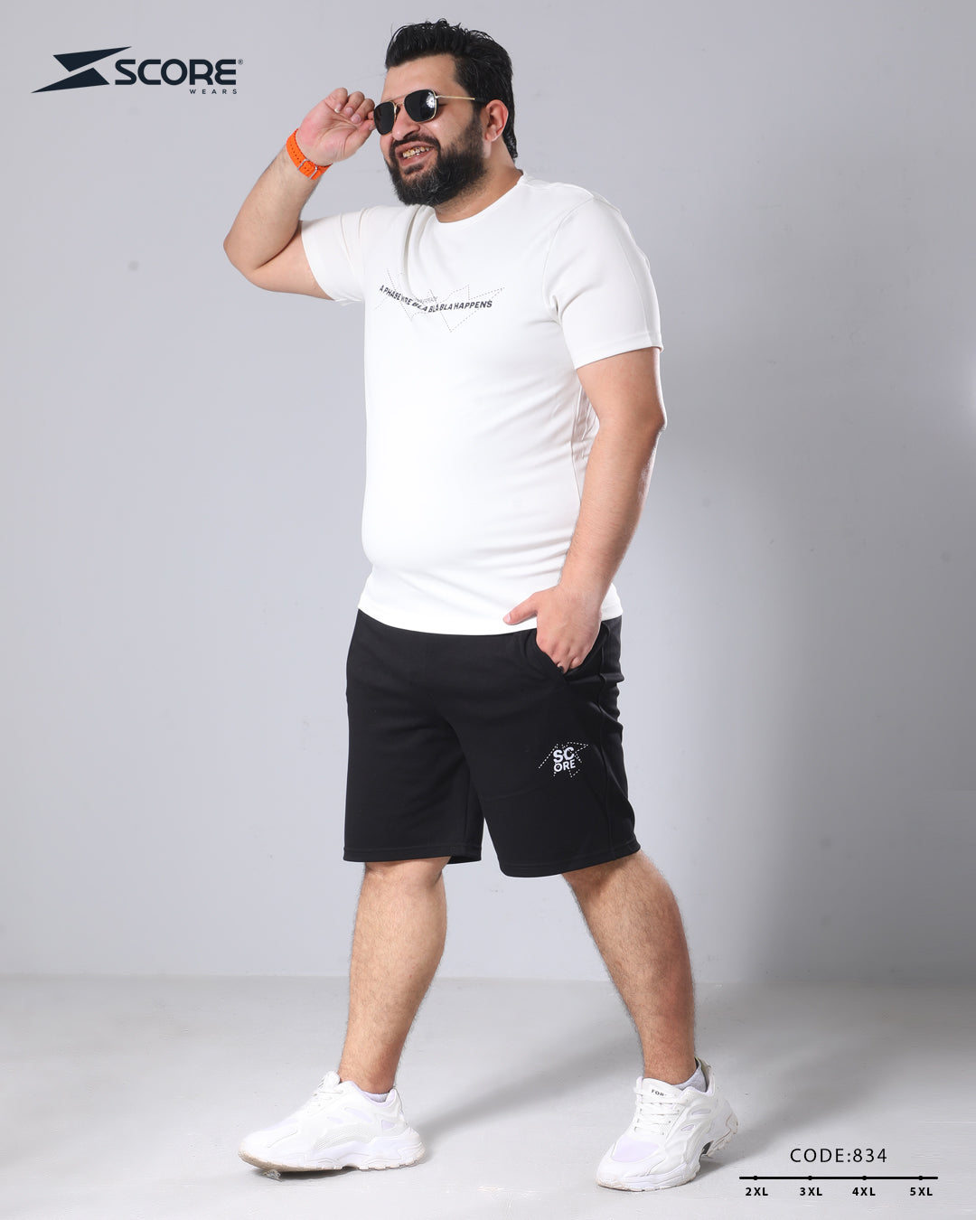 شورت قطن و تيشرت قطن 834 BIG SIZE