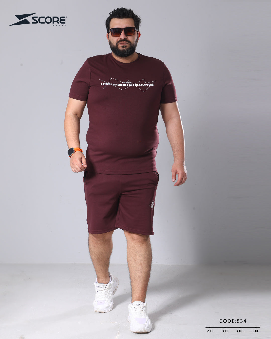 شورت قطن و تيشرت قطن 834 BIG SIZE