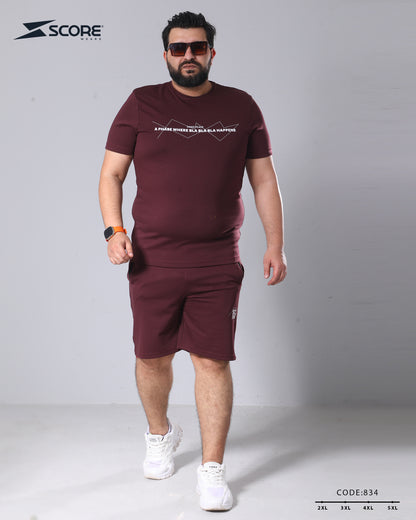 شورت قطن و تيشرت قطن 834 BIG SIZE