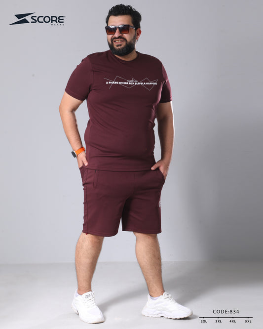 شورت قطن و تيشرت قطن 834 BIG SIZE