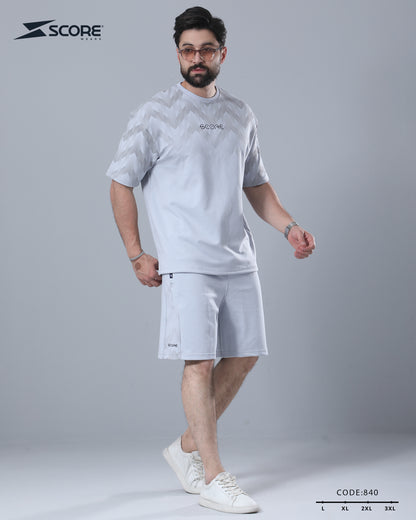 شورت قطن و تيشرت قطن 840 oversize طقم