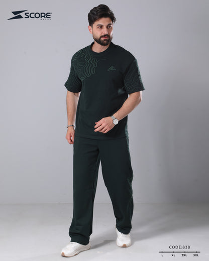 بنطلون قطن و تيشرت قطن 838 oversize طقم